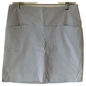 SC & Co Skort size medium blue and white pin stripes
